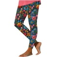 thumbnail image 4 of AOOCHASLIY Christmas Leggings for Women - Comfy Festive Holiday Themed High and Mid Waisted Fall Winter Leggings, 4 of 5