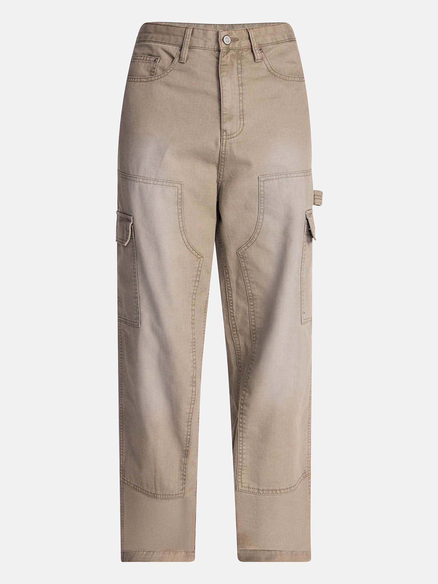 No Boundaries 100% Cotton Loose Fit Carpenter Pants, Men's Sizes 28-44