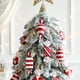 thumbnail image 3 of Bolas de caramelo colgantes para Navidad, 6 piezas, rojo, blanco, caramelo, colgante, decoración para árbol de Navidad, Fiesta en casa, invierno, Año Nuevo, 2023, 3 of 4