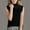 Black, variant on Girls Ruffle Trim Neckline Knit Tank Tops Sleeveless Dressy Casual Lace Blouses Shirts 6-15Y