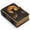 Mystical Cat, variant on Leather Journal Writing Notebook for Men and Women, 7 x 5 Inch, Black Cat Moon