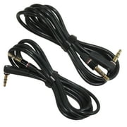 2-Pack Aux Audio Cable for Beats by Dr Dre Headphones Studio Solo HD Replacement
