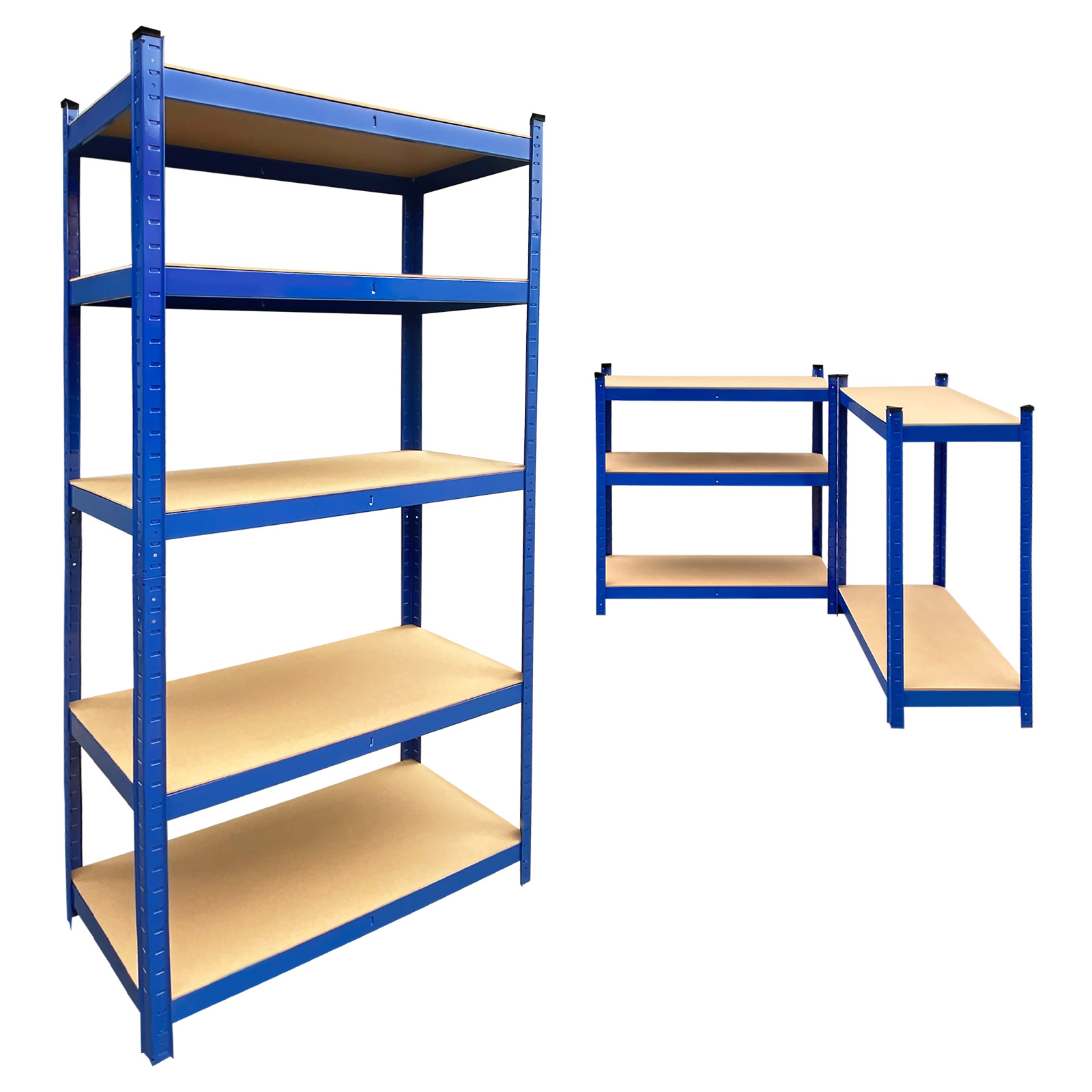5Tier Storage Shelves Metal Frame 59in Height Garage Shelving Unit
