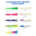 thumbnail image 6 of BLUEWING 36in Upgraded Fishing Spreader Bar Port Canyon with 6in Floating Squids, Trolling Birds, Big Game Trolling Lure and 316 Stainless Steel Rod for Wahoo Tuna Marlin Mahi Mahi, Rainbow, 6 of 9