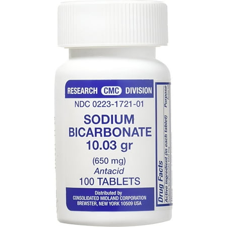 Concord Laboratories Sodium Bicarbonate 650 mg Antiacid Tablets, 100 Ct