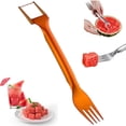 thumbnail image 1 of Máquina cortadora de sandía con tenedor 2 en 1 Máquina cortadora de sandía con tenedor Máquina cortadora de sandía de acero inoxidable Cuchillo de sandía rápido y seguro para utensilios de Akmoler, 1 of 9