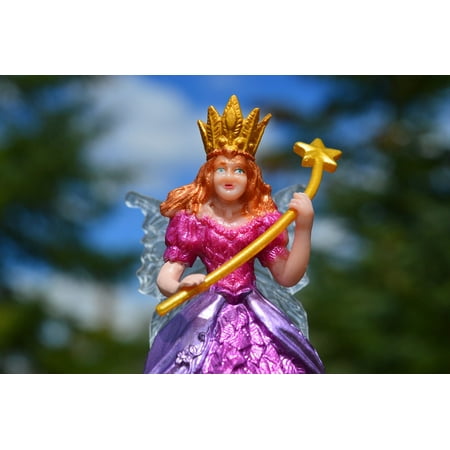 - Canvas Print Wand Crown Queen Fairy Female Fantasy Princess Stretched Canvas 10 x 14