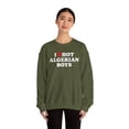 thumbnail image 4 of Algerian Wife Girlfriend Husband Boyfriend Sweatshirt Gifts Crew Neck Shirt, 4 of 5
