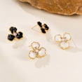 thumbnail image 5 of SKQIT Flower Earrings for Women 18k Gold Plated Summer Spring Boho Petal Statement Stud Earrings Jewelry Gifts, 5 of 7
