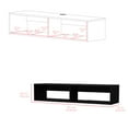thumbnail image 2 of Floating TV stand with spacious shelves for living room entertainment system organization, 2 of 3
