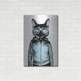 thumbnail image 3 of Luxe Metal Art 'Cool Cat' by Nicklas Gustafsson, Metal Wall Art, 24"x36", 3 of 7
