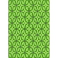 thumbnail image 1 of Ahgly Company Machine Washable Indoor Rectangle Transitional Yellow Lawn Green Area Rugs, 7' x 9', 1 of 7