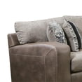 thumbnail image 3 of Furniture of America Dalla Microfiber Upholstered Sectional in Brown, 3 of 5