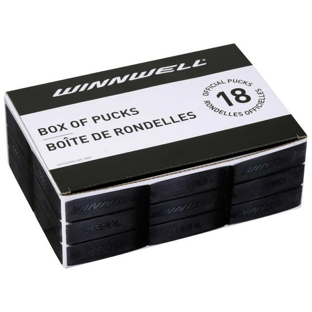 Winnwell Boîte de Rondelles de Hockey de 18 Unités