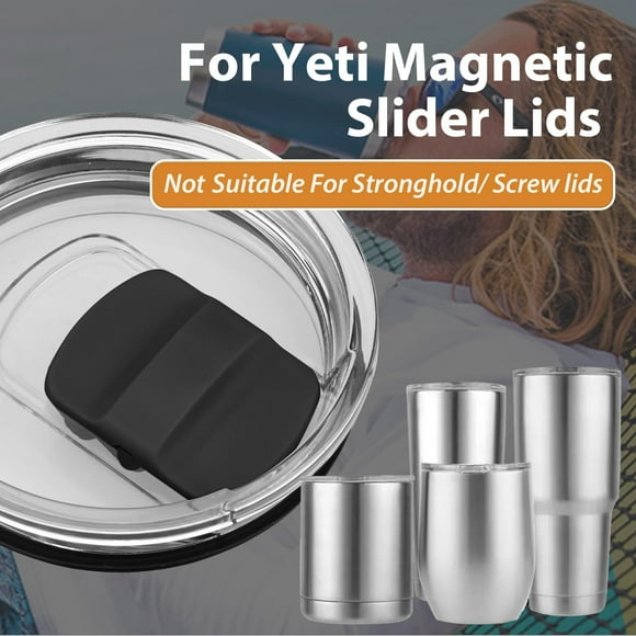 Riforla Slider Replacement for 5 Pcs Lid Slider Push Block Parts for 10 Oz 14 Oz 16 Oz 20 Oz 26 Oz 30 Oz Lids Ullnosoo Black Closure Bags & lids & Boxes Black 5X4CM