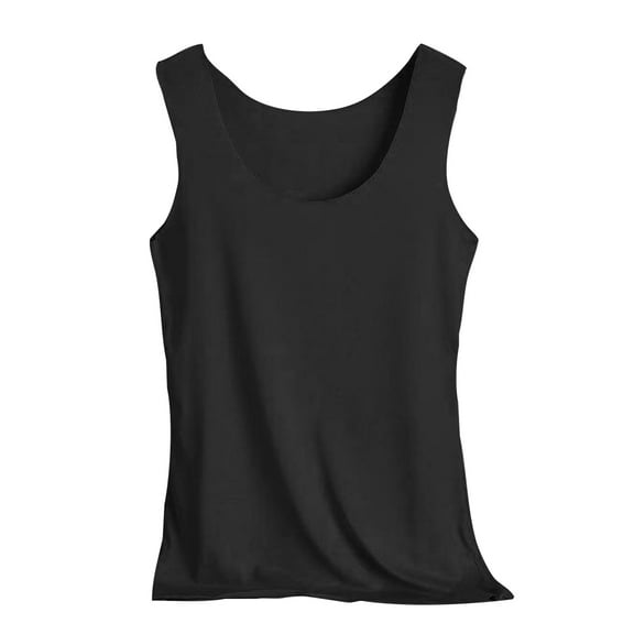 Jamicy Sleep Top for Plus Women Sleeveless Summer Seamless Ice Silk Vest Women's Camisoles Bottoming Shirt Underwear Women's Slimming Suspender Pajamas