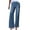 Blue, variant on Gubotare Plus Size Jeans for Women Stretchy High Waisted Ripped Flare Jeans for Women Seamed Front Raw Hem Denim Capri Pants Stretchy (Black,S)