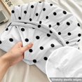 thumbnail image 4 of King Size Fitted Sheet Set - Black Polka Dot 3 Piece Bedding Sets 16" Deep Pocket Fitted Sheet with 2 Pillowcases, Modern Simple Geometric Circle Brushed Microfiber Hotel Luxury Bed Sheets, 4 of 9