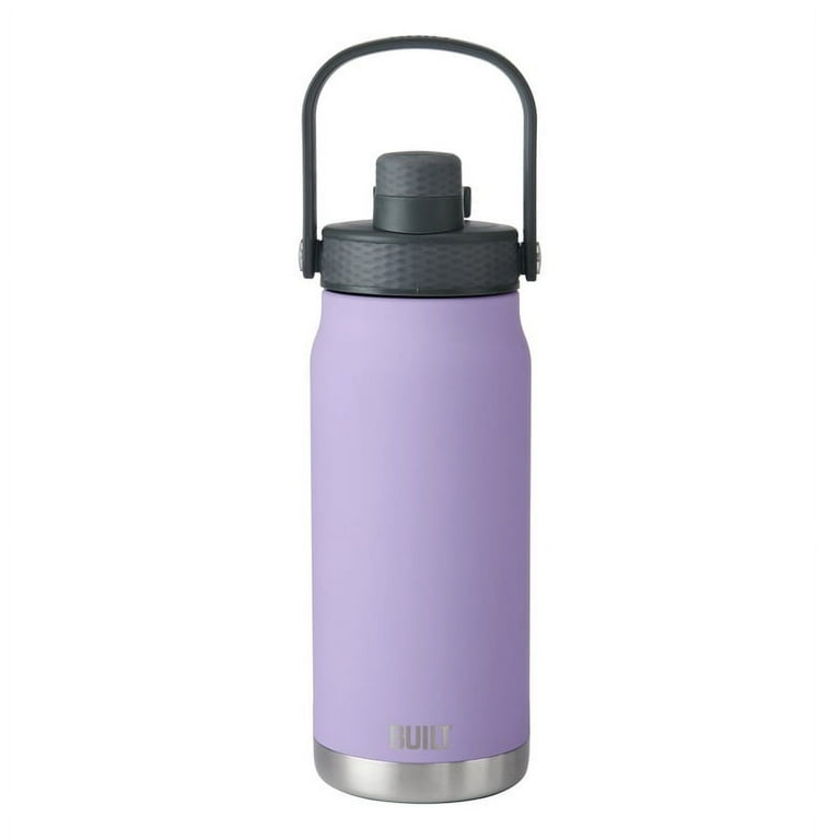 BUILT Torrent 32 oz Dual Lid Double-Wall Stainless Steel Insulated