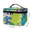 thumbnail image 3 of HELLHERO Splatter and Flowers Make up Cosmetic Bags Space-Efficient Portable Travel Makeup Bag for Men and Women Home Travel Office, 3 of 3