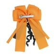 thumbnail image 5 of Unique Bargains 1 Pc Duckbill Clip Halloween Spiral Ribbon Hair Clip for Women Black Orange, 5 of 5