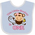 thumbnail image 3 of Inktastic Little Monkey Girl 1st Birthday Girls Baby Bib, 3 of 4