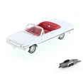 thumbnail image 1 of Diecast Car w/Trailer - 1963 Chevy Impala Convertible, White - Welly 22434 - 1/24 Scale Diecast Model Toy Car (Brand New, but NOT IN BOX), 1 of 3