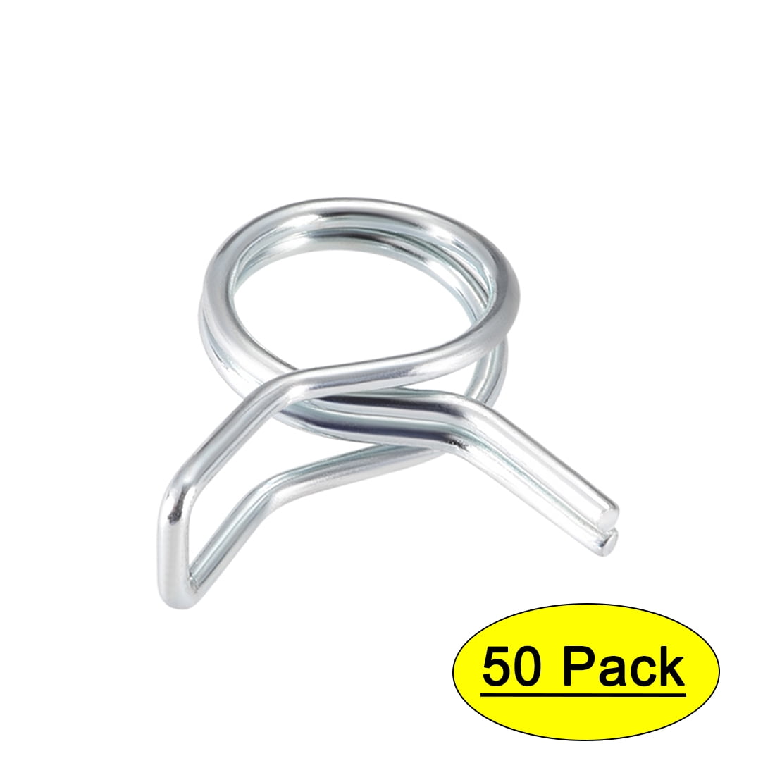 Double Wire Motorcycle ATV 8mm Fuel Line Hose Tube Spring Clips Clamp