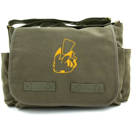 Pikachu Heavyweight Canvas Messenger Shoulder Bag