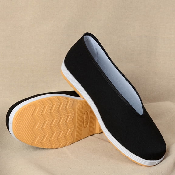 OOOUM Canvas Slip On Shoes For Women Men Comfortable Lightweight Breathable Casual Flats Non Slip Flexible Daily Walking Shoes Yellow US:7