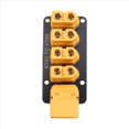 thumbnail image 1 of Placa de Distribución de Energía de 200 A, Conector de 4 Canales, Enchufe Macho y Hembra, Placa de Soldadura PCB de 45 X 23 mm para Coche RC., 1 of 5