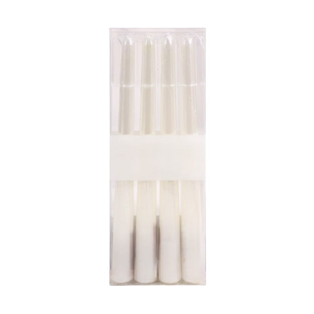 Chandelles Rouges Effilées 4 Pcs/boîte Filet Rouge Restaurant Placage Fil Chandelle, Chandelles à Tige de 25 cm pour Décoration de Mariage Romantique, Cire pour Chandelles