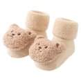 thumbnail image 1 of par de calcetines de bebé, calcetines antideslizantes de suelo de felpa gruesos, calcetines de algodón cálidos para niños, zapatillas suaves de invierno para recién nacidos, oso, 1 of 5