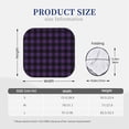 thumbnail image 3 of Balery 2 Piece Purple Black Plaid Car Windshield Sun Shade|Foldable Front Windshield Shade for Car Front Window for Most Sedans SUV Truck-Medium, 3 of 7