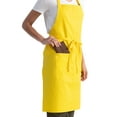 thumbnail image 5 of Chef Works Unisex Butcher Apron, Adjustable Bib Cooking Apron with Pocket, Lemon, 5 of 6