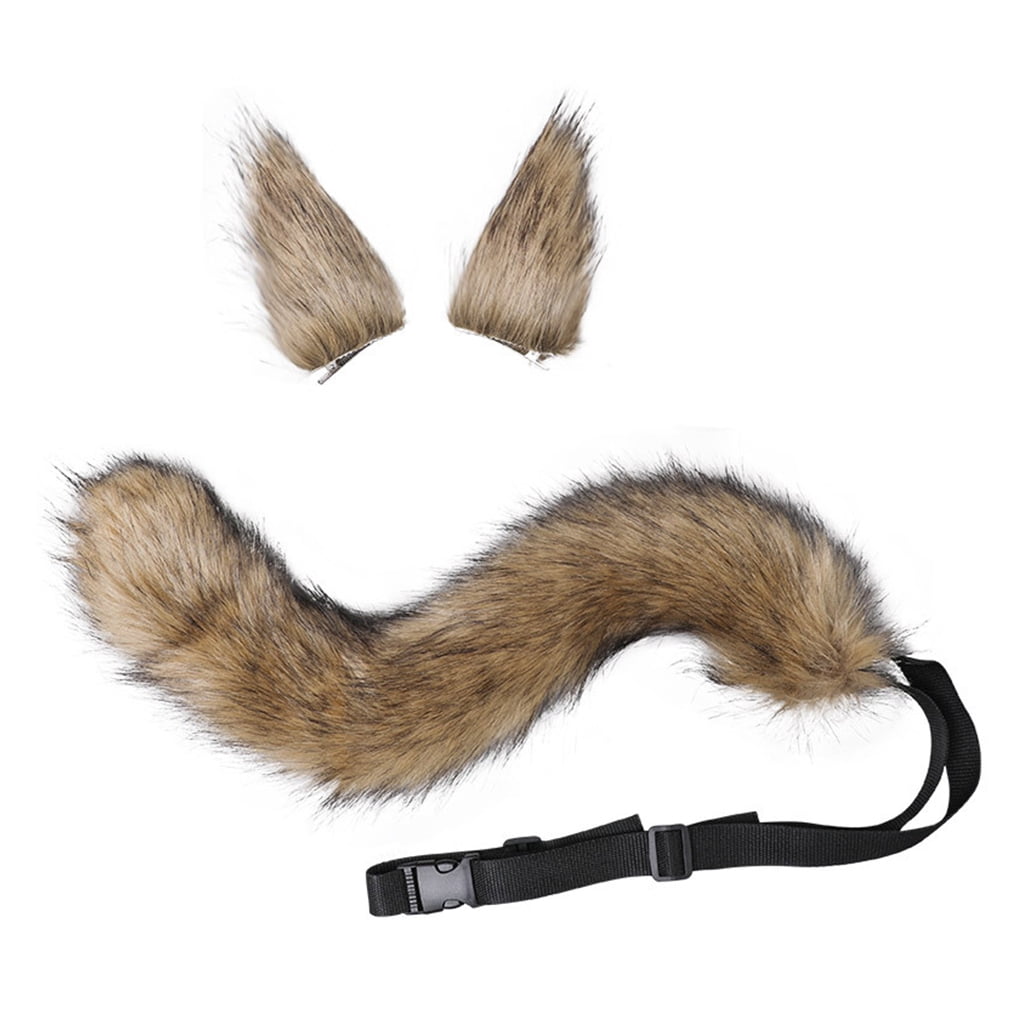 Animal Big Tail Fox Cat Dog Wolf Tail And Ears Headband Cosplay Costume  Accessory  Fruugo IN