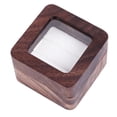 thumbnail image 4 of Cano de Doble Anillo, Caja de Anillo de Joyería Portátil Exquisita de Tapa Transparente Profesional Elegante para Boda para Pareja, 4 of 7