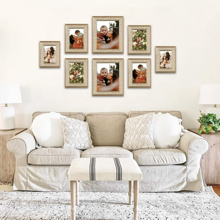 Picture Frame Set, 4 Piece Customizable Gallery Multi pack, 1-5x7, 1-4 –  Crossroads Home Decor