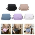 thumbnail image 2 of Fashionable Faux Leather Crossbody Bag for Women Candy Color Flap Covers Small Satchel with Adjustable Shoulder Strap, 2 of 2