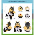 thumbnail image 2 of DolliBu Honeybee Stuffed Animal with Soccer Ball Plush - Soft Plush Huggable Honeybee, Adorable Playtime Bee Plush Toy, Cute Insect Gift, Soccer Plush Animal Toy for Kids and Adults - 6 Inch, 2 of 5