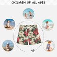 thumbnail image 6 of FORMRS Boys Swim Trunks Quick Dry Mesh Liner Boardshorts Sizes XS-XL, Red Christmas Poinsettia, 6 of 7