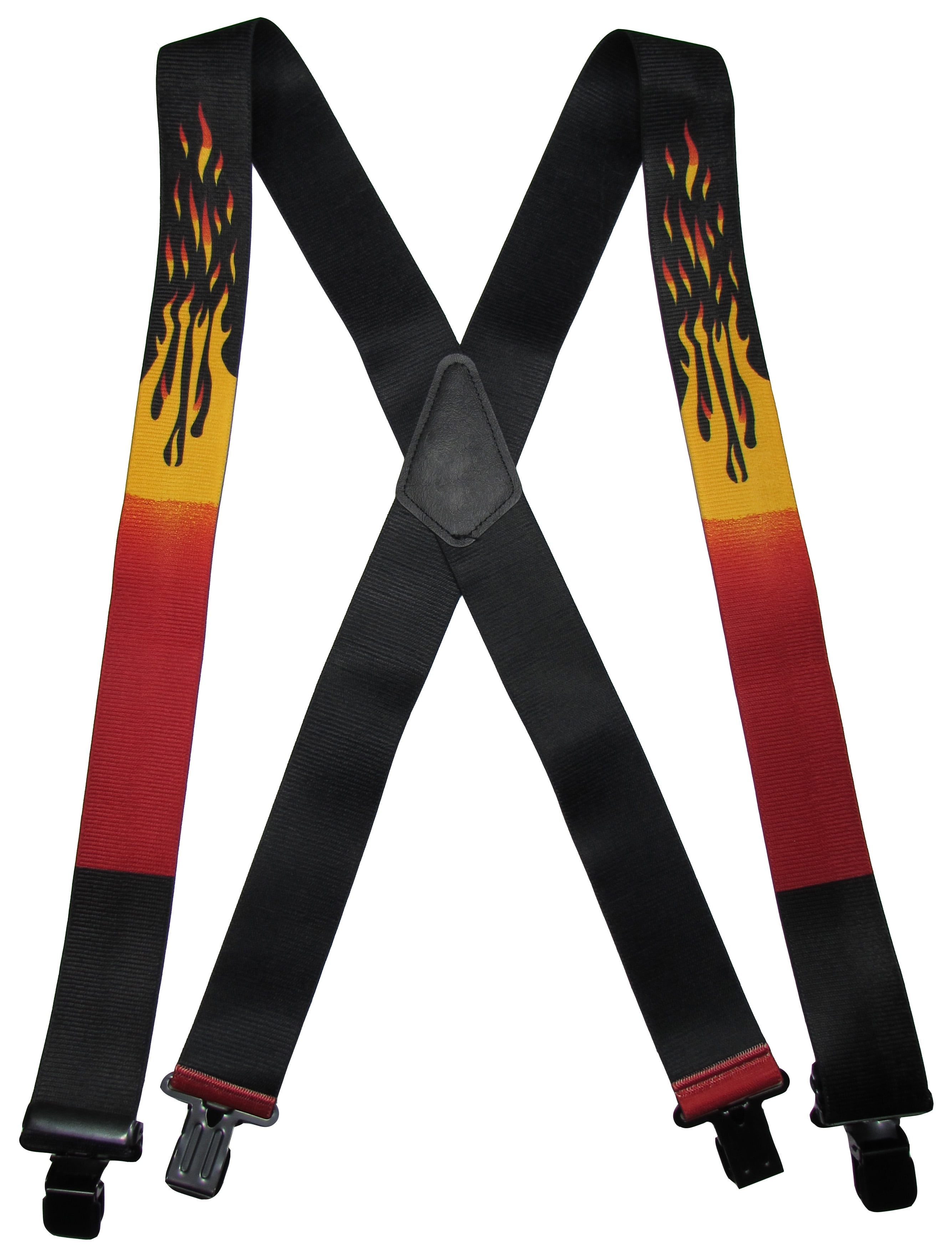 Mens Elastic Metal Clip-End 2 Inch Whitetail Deer Suspenders USA Made