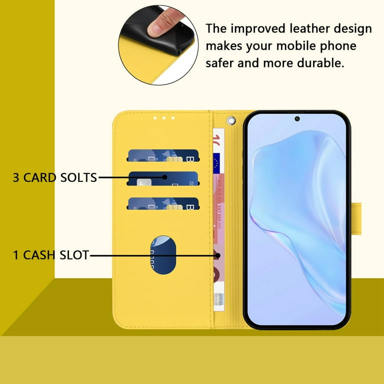 KJYFOANI For Oukitel C57s Case Tempered Glass Screen Protector, Clear Soft Silicone TPU Bumper Shell, Ultra-Thin Anti-Fall Back Cover For Oukitel C57s (6.52") - Wooden Style-1348931