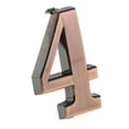 thumbnail image 2 of yuksok Copper Plaque Number House Address Digits Sticker Plate Sign 4 Number 4, 2 of 7