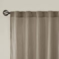 thumbnail image 4 of Madison Park Harper 2-Piece Solid Crushed Curtain Panel Pair in Taupe, 42"x95", 4 of 7