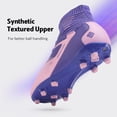 thumbnail image 3 of Dream Pairs Kids Boys Girls Fashion Comfort Soccer Trainers Cleats Shoes Sport Football Shoes HZ19002K PURPLE/PINK Size 3, 3 of 5