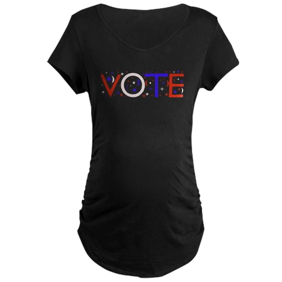 CafePress - Get Out The Vote Maternity Dark T Shirt - Maternity Dark T-Shirt