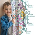 thumbnail image 3 of Blackout Kids Curtains,Pioneer Flower Floral Print Pattern Childrens Insulated Curtains Set Of 2,Bedroom Essentials,Toddler Room Decor 42"x54", 3 of 5