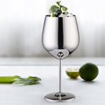 thumbnail image 3 of Copa de vino tinto con forma de tambor de acero inoxidable 500 ml Wdftyju luz brillante, 3 of 4