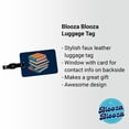thumbnail image 2 of Stack of Books Reading Faux Leather Travel Luggage Tag, 2 of 7